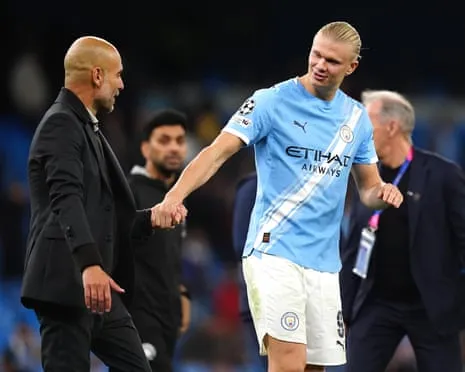 Haaland Joins Exclusive Champions League Half-Century Group, Hailed by Guardiola as Ronaldo and Messi's Peer